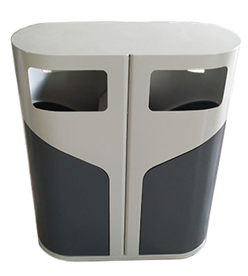 F331側(cè)開(kāi)門(mén)鋼制分類垃圾桶