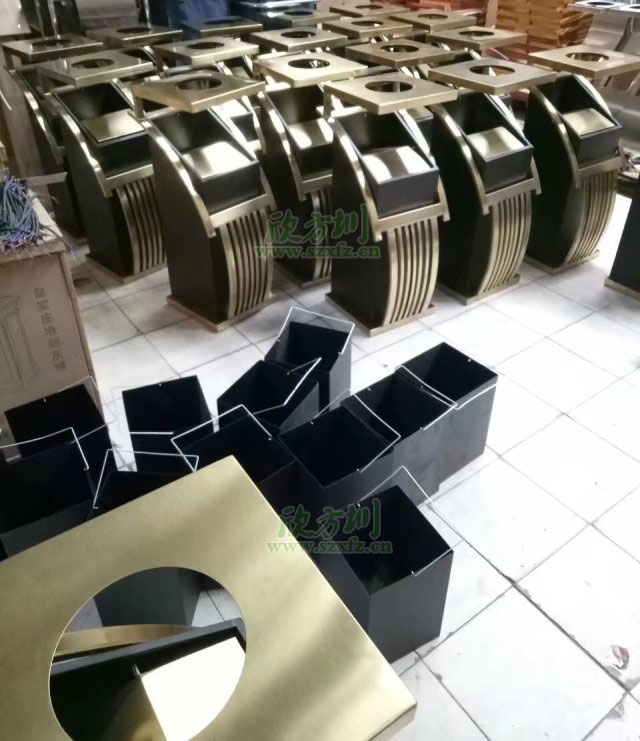 高檔鍍鈦新概念座地?zé)熁彝靶婪桔诠S(chǎng)生產(chǎn)圖