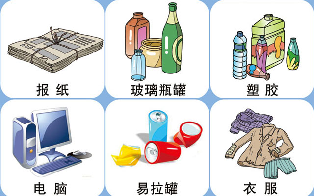 垃圾桶圖標及分類標識有哪些?